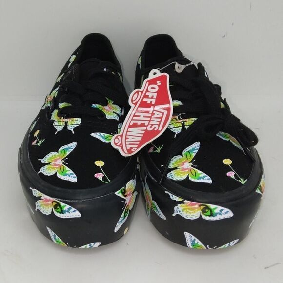 VANS Stacked Womens NEW w/Tags Morph Blackout Butterflies Sneakers - sz. 6 - Picture 3 of 7